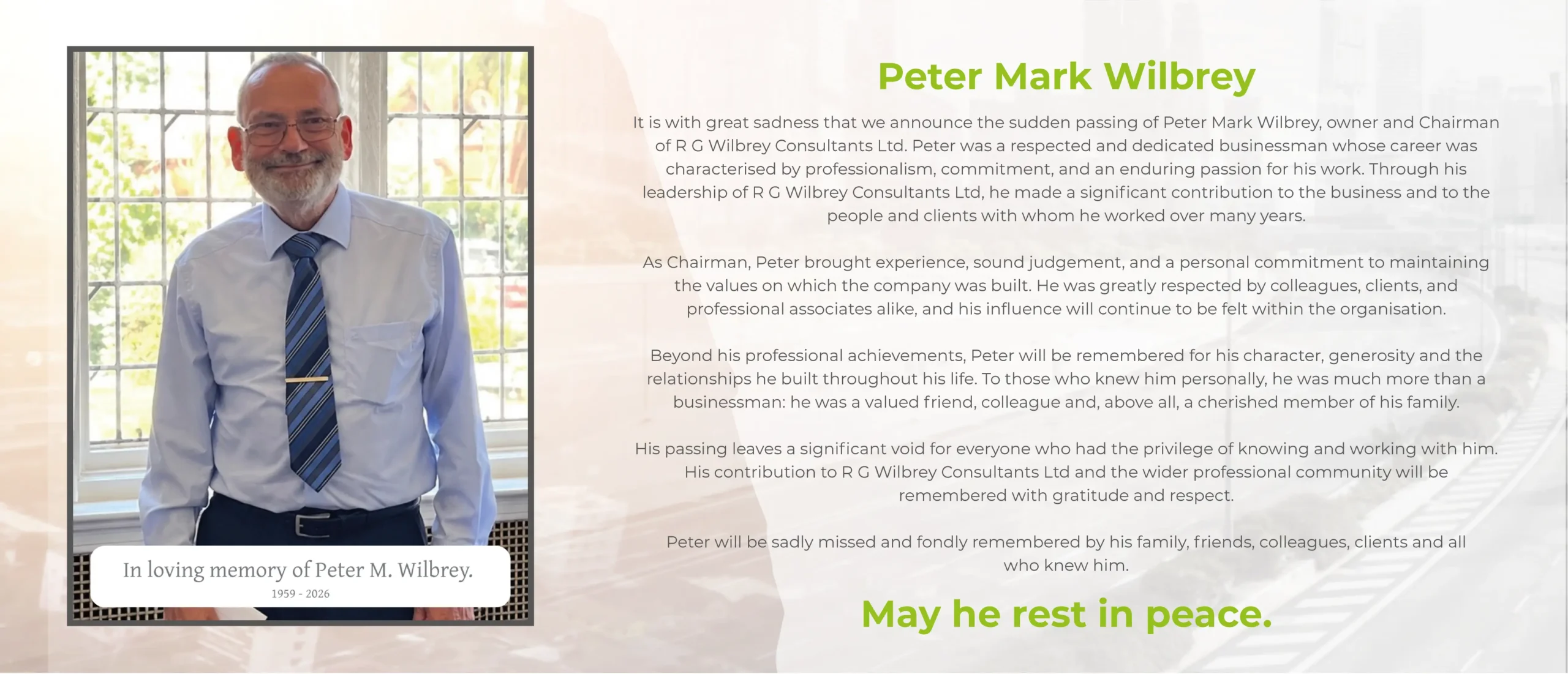 Peter Memorial Banner